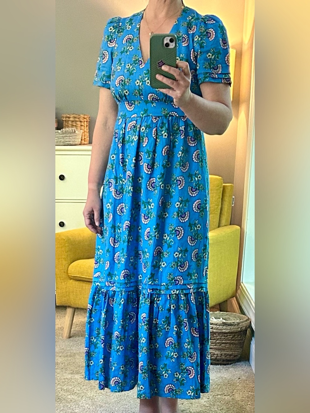 NWT Boden Linen Maxi Dress